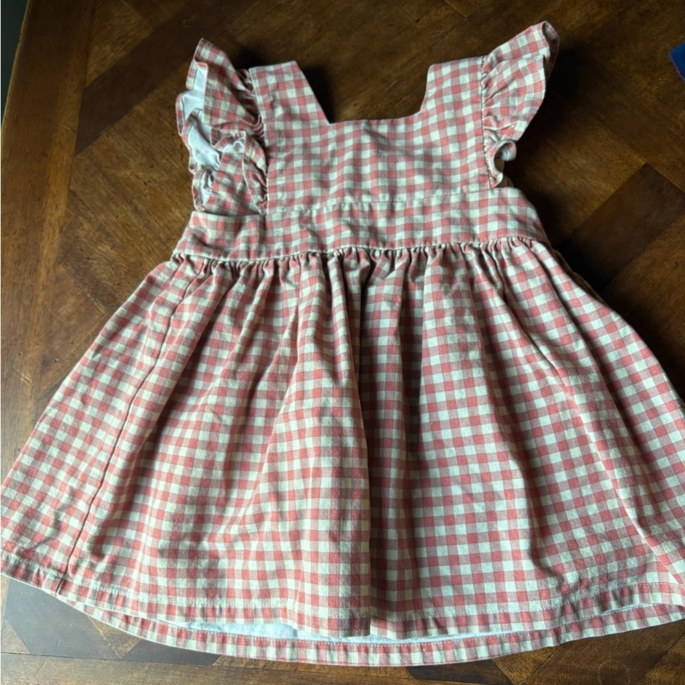 Wren Red and White Checkered Kids Dress